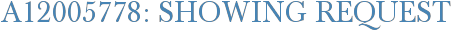 A12005778: Showing Request