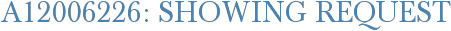 A12006226: Showing Request