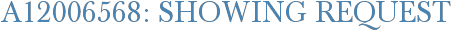 A12006568: Showing Request