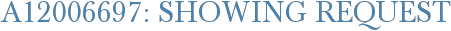 A12006697: Showing Request