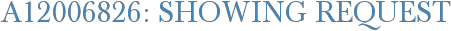A12006826: Showing Request