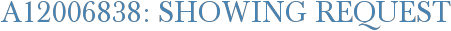 A12006838: Showing Request