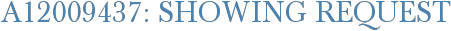 A12009437: Showing Request