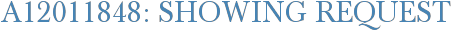 A12011848: Showing Request