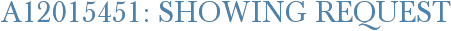 A12015451: Showing Request