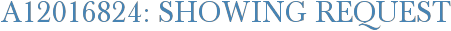 A12016824: Showing Request