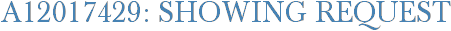 A12017429: Showing Request