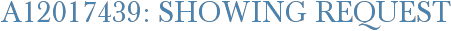 A12017439: Showing Request