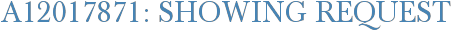 A12017871: Showing Request