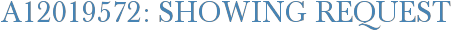 A12019572: Showing Request
