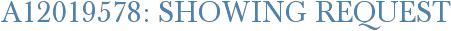 A12019578: Showing Request