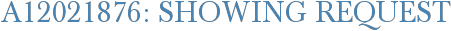 A12021876: Showing Request