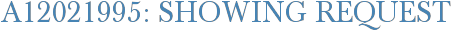 A12021995: Showing Request