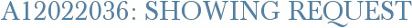 A12022036: Showing Request