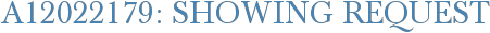 A12022179: Showing Request