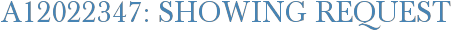 A12022347: Showing Request
