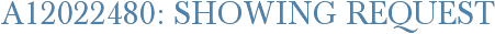 A12022480: Showing Request