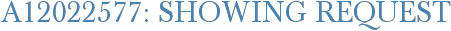 A12022577: Showing Request