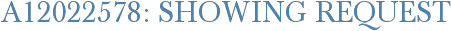 A12022578: Showing Request