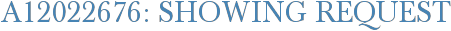 A12022676: Showing Request