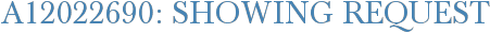 A12022690: Showing Request