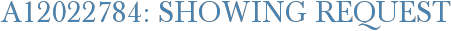 A12022784: Showing Request