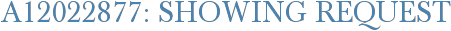 A12022877: Showing Request