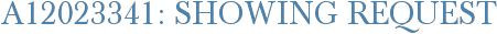 A12023341: Showing Request