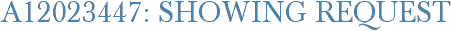 A12023447: Showing Request