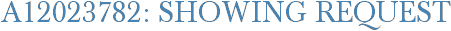 A12023782: Showing Request