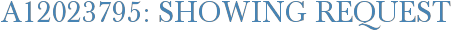 A12023795: Showing Request