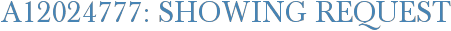 A12024777: Showing Request