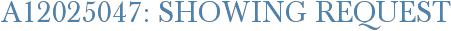 A12025047: Showing Request