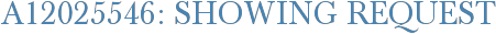 A12025546: Showing Request