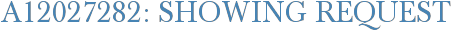 A12027282: Showing Request