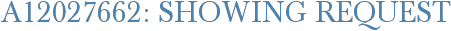 A12027662: Showing Request