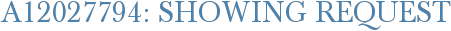 A12027794: Showing Request
