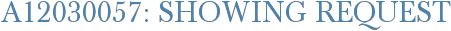 A12030057: Showing Request