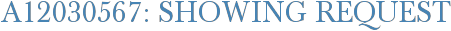 A12030567: Showing Request