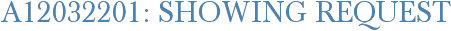 A12032201: Showing Request