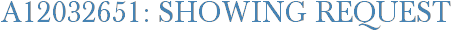 A12032651: Showing Request