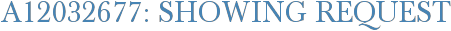 A12032677: Showing Request