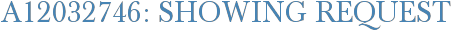 A12032746: Showing Request