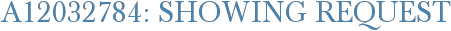 A12032784: Showing Request