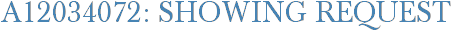 A12034072: Showing Request