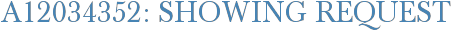A12034352: Showing Request