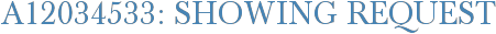 A12034533: Showing Request