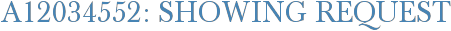 A12034552: Showing Request