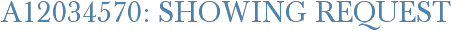 A12034570: Showing Request