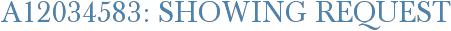 A12034583: Showing Request